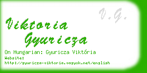 viktoria gyuricza business card